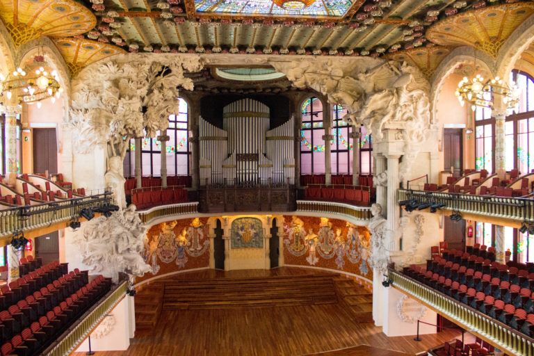The Stunning Palau de la Musica Catalana in Barcelona, Spain